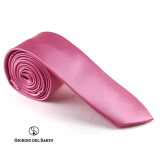 Giorgio Del Sarto Satin Necktie Pink เนคไทผ้าซาตินสีชมพู