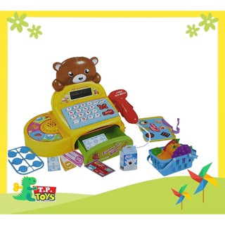 T.P. TOYS GIRL BEAR CASH REGISTER แคชเชียร์หมี พร้อมอุปกรณ์ ของเล่นใช้ถ่าน (ไม่รวมในแพค)