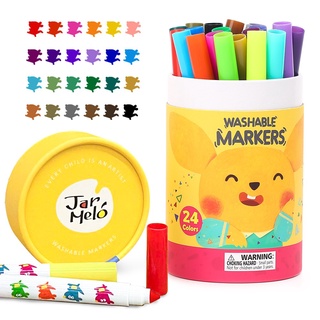 Joan Miro แพ็คเกจใหม่ หัวแหลม Baby Roo Washable Markers ปากกามาร์คเกอร์เด็ก ไร้สารพิษสำหรับเด็ก สีเด็ก