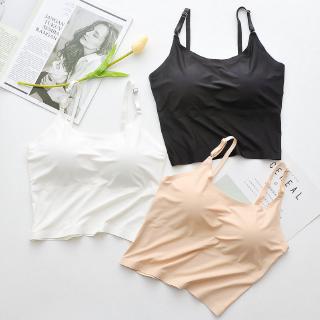 สินค้าพร้อมส่งจากไทย💥Angle Bra 💥 (N222) ซับในสายเดี่ยว ทรงเกาะอก แบบสั้น ปรับสายได้