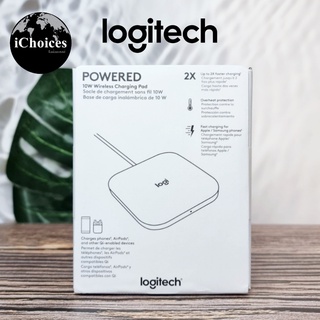 [Logitech] Powered 10W Wireless Charging Pad โลจิเทค แท่นชาร์จไร้สาย For Phones and AirPods รองรับอุปกรณ์มาตรฐาน Qi