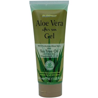 Organic Pavilion Sun Tiny Aloe Vera After Sun Gel with Tea Tree Oil เจลว่านหางจรเข้ (240ml)