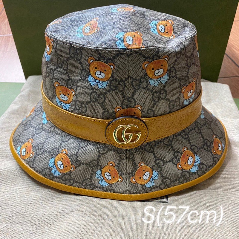 👑ผ่อน0%~แท้100%👑 หมวก Bucket Monogram Gucci X Kai  อุปกรณ์ ถุงผ้า การ์ด  ขนาด S&gt;&gt;&gt; 57 cm