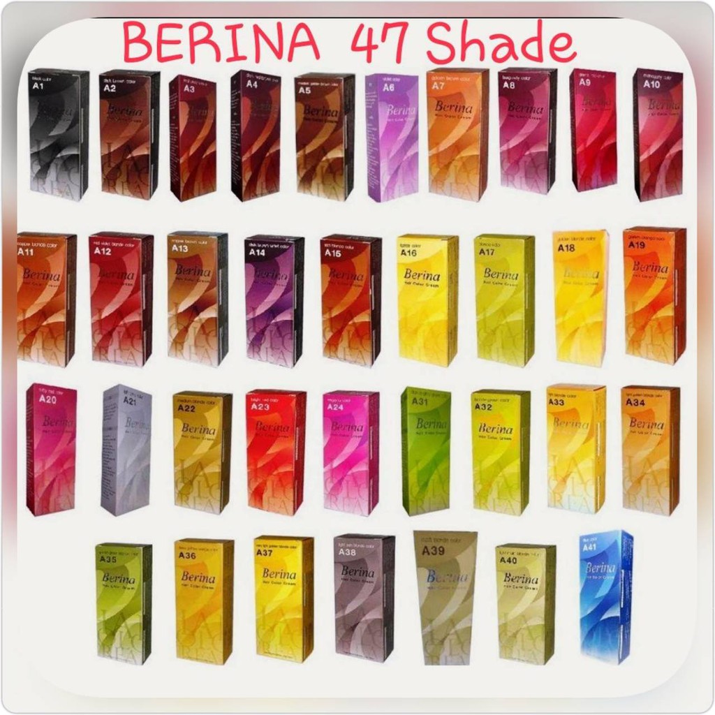 BERRINA 47 Shades  สีผมเบอริน่า47สี สีปิดผมขาว สีแฟชั่น
