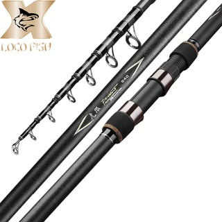 LOCO FISH sea rod โยน rod ตกปลาทะเลโยน rod super hard ตกปลา rod น้ำจืดขนาดเล็ก long shot rod