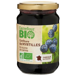 คาร์ฟูร์แยมบลูเบอร์รี่ 360กรัม Carrefour Blueberry Jam 360 gm.