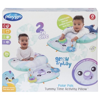 [ใช้ 2 โค้ดลดเพิ่ม] Playgro Polar Pals Tummy Time Activity Pillow หมอนของเล่นสำหรับเด็ก