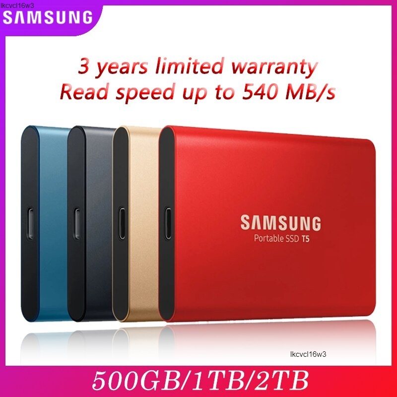 で Samsung T5 Portable SSD 2TB 1TB 500GB USB 3.1 External Solid State Drives Hard Disk