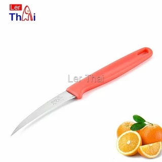 LerThai มีดแกระสลักตำนานสแตนเลสเกรดพรีเมียม | ด้ามแดง ergonomic ใช้ง่ายไม่เมื่อย fruit knife