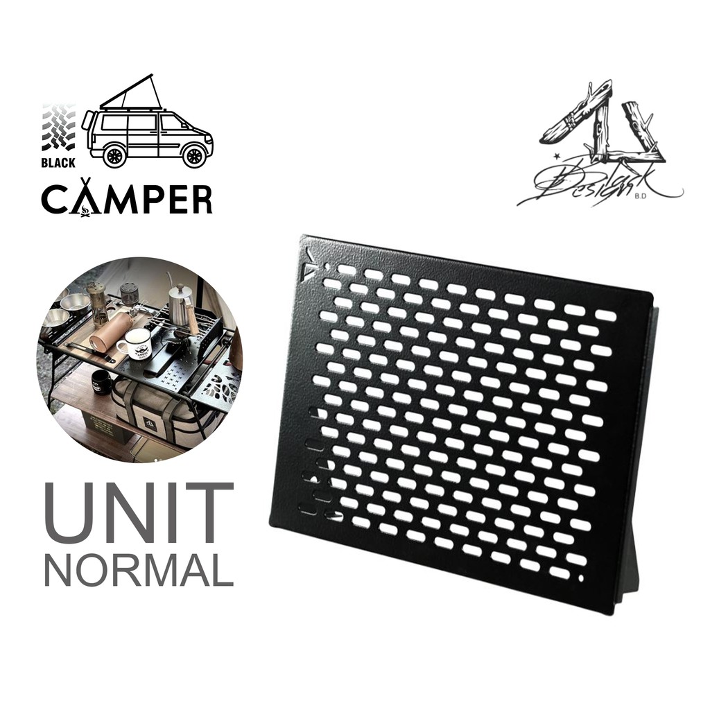 Black design Plate Normal , capsule แผ่นยูนิต ลายแคปซูน ขนาด 1Unit Outdoor Camping