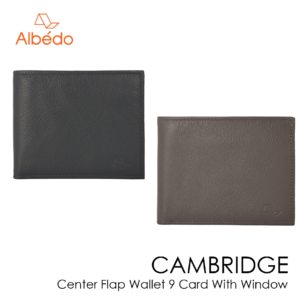 [Albedo] CAMBRIDGE CENTER FLAP WALLET 9 CARD WITH WINDOW กระเป๋าสตางค์/กระเป๋าใส่บัตร รุ่น CAMBRIDGE-CB03699/79