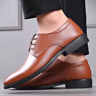 พร้อมส่ง Casual shoes รองเท้าหนังผู้ชาย หนังขัดมันชาย ไซส์ 39-45👞