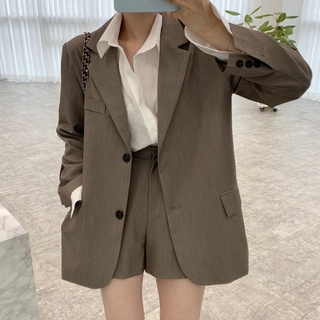 (พร้อมส่ง/Pre Order) เบลเซอร์ กางเกง รุ่น Terry Blazer &amp; Shorts มี 3 สี | PENN STUDIO