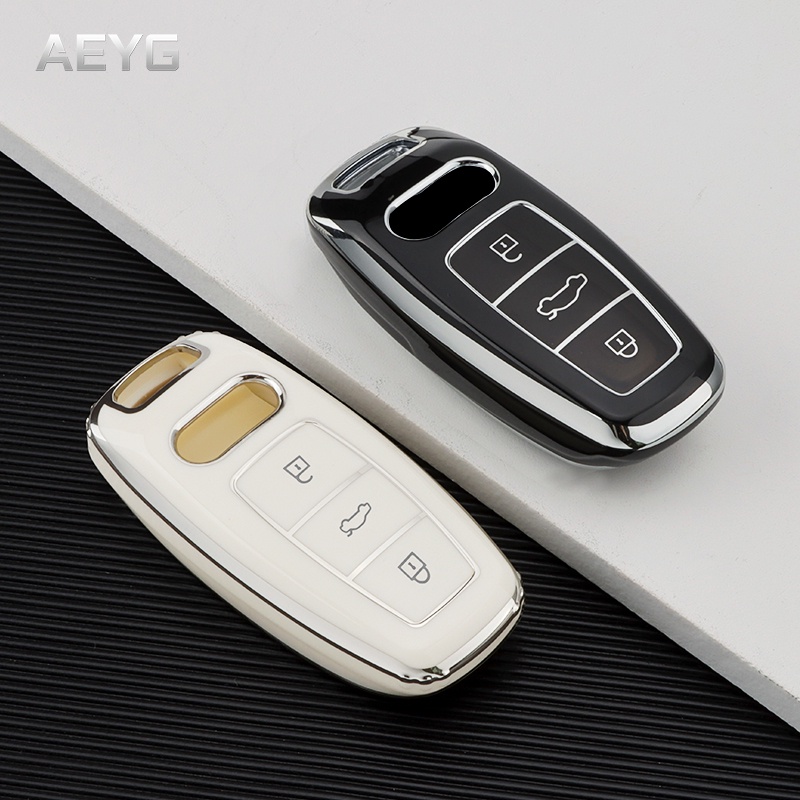 Soft TPU รถ Remote Key สําหรับ Audi สําหรับ Audi A6 A7 A8 E-tron Q5 Q7 Q8 C8 D5 Protector ผู้ถือ Fob