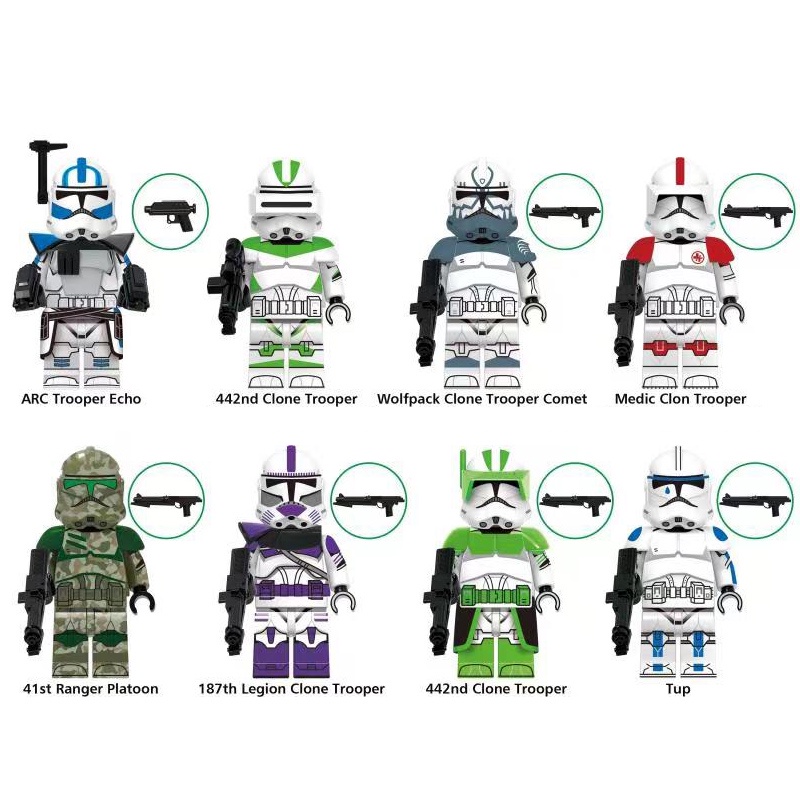 442nd Clone Trooper ตัวเลข Imperial ทหาร Clone Wars บล็อกของเล่นของขวัญ