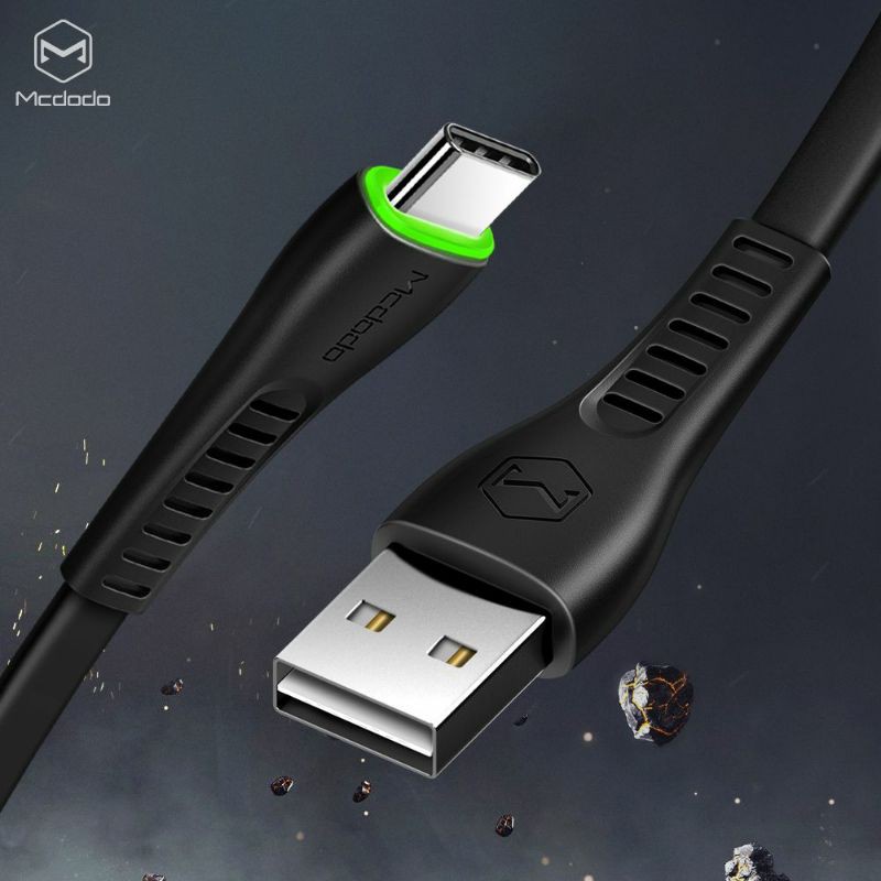 Mcdodo CA-6431 Type C Data Cable 1.2M QC3.0 USB A พร้อม LED
