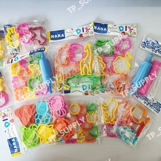 NARA Kids Tools แม่พิมพ์ดินน้ำมัน แม่พิมพ์พลาสติก สำหรับดินน้ำมัน ดินเบา แป้งโดว์ โฟมปั้น ดินปั้นทุกชนิด (เลือกชุด)