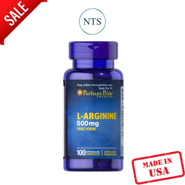 สินค้าพร้อมส่ง Puritan’s Pride L-Arginine 500 mg / แอล-อาร์จินีน 500 มก รับประกันของแท้