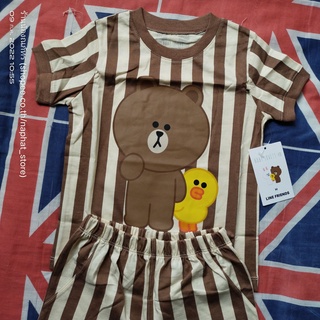 เสื้อยืดหมีบราวน์ ไซส์ L, XL ของใหม่ 24 (Brown) Line Friends - Hoodie Babylovett