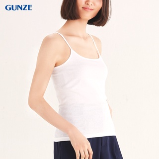 GUNZE เสื้อสายเดี่ยว PLUS SIZE รุ่น NH2A08 สีขาว