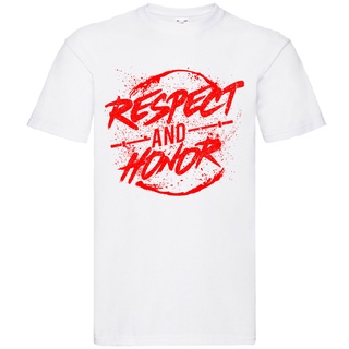 เสื้อยืด พิมพ์ลาย Respect And Honor 2022 แฟชั่นยอดนิยม สําหรับผู้ชาย