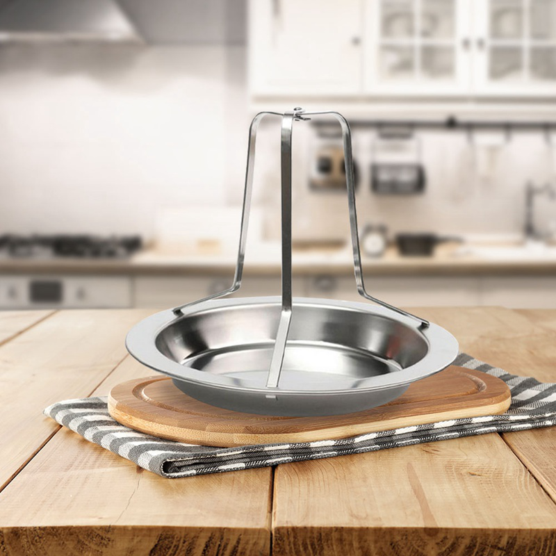 Peacock Non-Stick Chicken Roaster Rack Stand Carbon-Steel Vertical ...