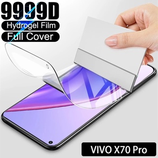 ฟิล์ม Hydrogel เต็มรูปแบบ VIVO V21 V21e 5G 4G V20 V17 V15 S1 X70 X60 X50 Pro S7 SE V19 Neo ป้องกันหน้าจอไม่ใช่แก้ว