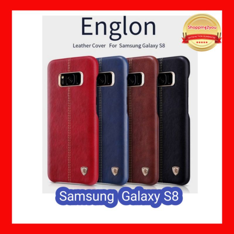 เคสแข็งลายหนัง Samsung  Galaxy S8 ของแท้จากแบรนด์ Nillkin Englon Leather Case