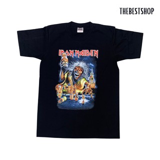 คอตต้อนคอกลมเสื้อวง IRON MAIDEN ลายวงไอร่อน เสื้อวงดนตรี วงร็อค ลายสวย สินค้าขายดี!!!S-5XL