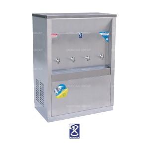 ตู้ทำน้ำเย็น Maxcool แบบต่อท่อประปา 4 ก๊อก รุ่น MC-4P