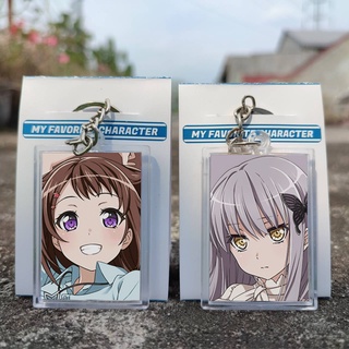 Bang Dream พวงกุญแจ ลายการ์ตูนอนิเมะ Ganci Bandori Kasumi Yukina Lisa Arisa Sayo Me Moca Ran Rimi