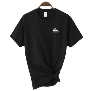 เสื้อยืดแขนสั้น ผ้าฝ้าย ลาย Quiksilver 8 สี สไตล์ยุโรป สําหรับผู้ชาย Xs-Xxl 0329