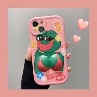 พร้อมส่ง เคสโทรศัพท์มือถือแบบนิ่ม ลายการ์ตูนกบ 3D สําหรับ IPhone 14 14plus 14pro 14promax 12 12pro 12 Pro Max 13 11 13pro 11 Pro Max XSMAX X XS XR 14 PLUS