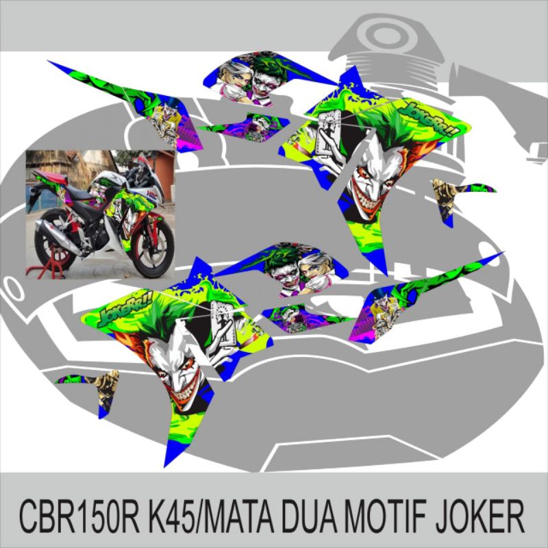 CBR 150R K45/MATA2 JOKER MOTIF สติ๊กเกอร์แถบตัวแปร