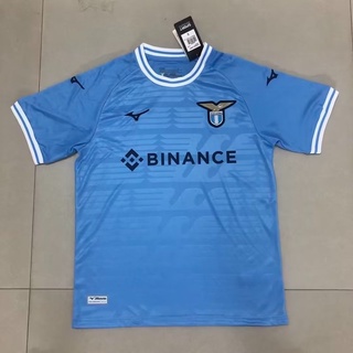 เสื้อกีฬาแขนสั้น ลายทีมชาติฟุตบอล Lazio Home Jersey 22-23 คุณภาพสูง ไซซ์ S-XXL