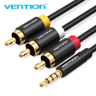 Vention  อะแดปเตอร์วิดีโอ 3RCA AV3.5 ปลั๊กตัวผู้ เป็น RCA สเตอริโอ AUX BCB/VAB-R07