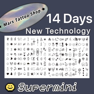 【Mars Tattoo】ใหม่ สติกเกอร์รอยสักชั่วคราว กึ่งถาวร 2 สัปดาห์ ติดทนนาน