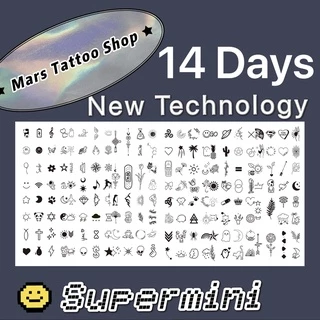Mars Tattooเทคโนโลยีใหม่เมจิกติดทนนาน 2 สัปดาห์, รอยสักกึ่งถาวร, สติ๊กเกอร์รอยสักชั่วคราว, รอยสักปลอม,SZ001