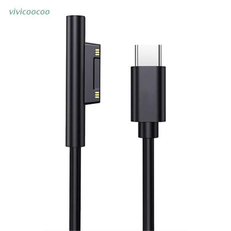 Vivi Usb C สายชาร์จอะแดปเตอร์สําหรับ Surface Pro 7/6/54/3 Laptop