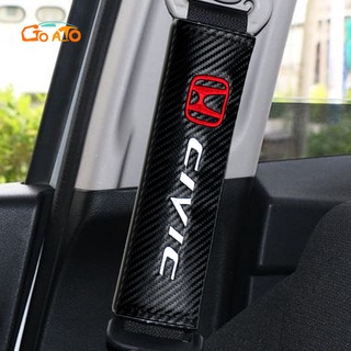 GTIOATO สำหรับ Honda Civic ปลอกหุ้มเข็มขัดนิรภัย คาร์บอนไฟเบอร์ ที่หุ้มเข็มขัดนิรภัยรถยนต์ ที่หุ้มเข็มขัดนิรภัย ปลอกเข็มขัดนิรภัย รถยนต์อุปกรณ์ภายในรถยนต์