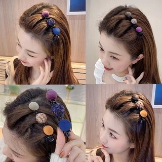 ใหม่ กิ๊บติดผม แบบถัก สไตล์เกาหลี สําหรับเด็กผู้หญิง