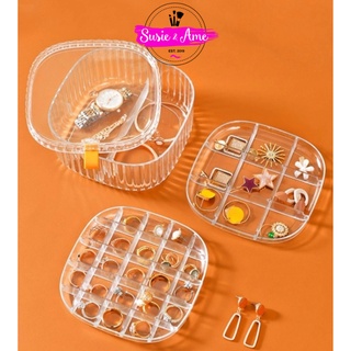 กล่องเก็บเครื่องประดับ 3 ชั้น (3 Layers Jewelry Storage Box) SKU: sh2204193939169525