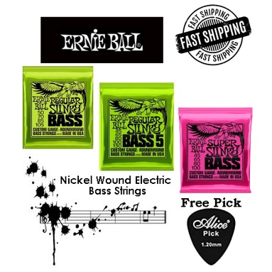 Ernie Ball Bass Strings 2836 Regular Slinky 2832 Regular Slinky 2834 Super Slinky Nickel Wound Elect