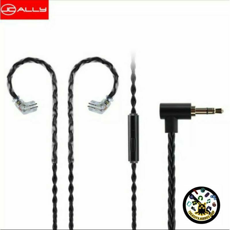 Jcally 8 Core JC08 สายหูฟัง/หูฟัง QDC 2pin (type C) พร้อมไมโครโฟน