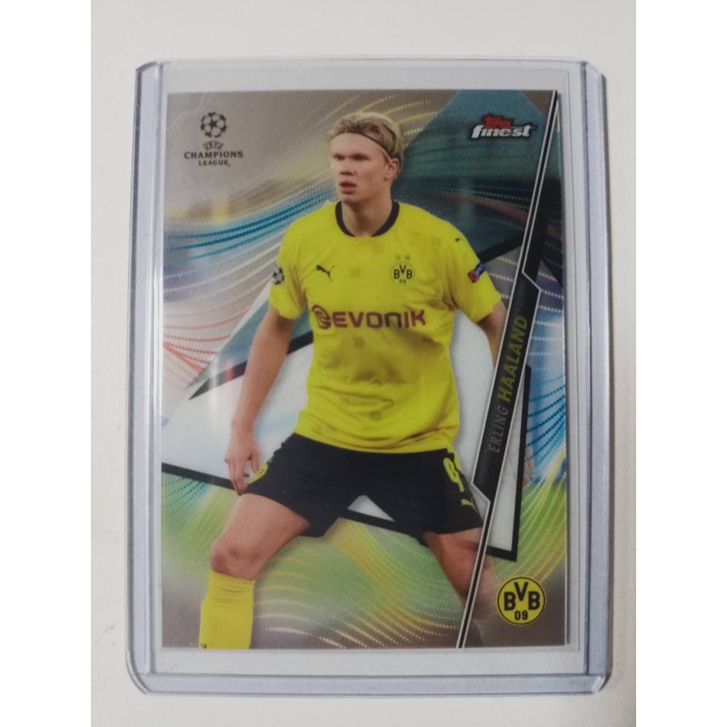 2020-21 Topps Finest UEFA Champions League Erling Haaland Borussia Dortmund #24