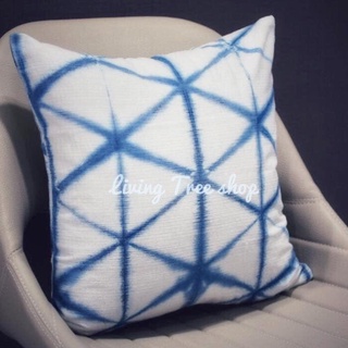 Shibori Indigo Pillow Cover ปลอกหมอนอิง มัดย้อม สไตล์ชิโบริ แบบญี่ปุ่น