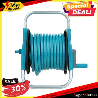 สายยางโรล SPRING N03-KNITTING 1/2 นิ้วx20 ม. สีฟ้า สายยางรดน้ำ GROUND-BASED HOSE REEL SPRING N03-KNITTING 1/2"X20M BLUE