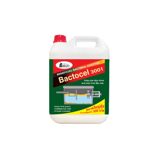 BACTOCEL 3001 5L แบคโตเซล ขนาดใหญ่ กำจัดกลิ่นเหม็นส้วม ท่อตัน กำจัดไขมันบ่อดัก ลดกลิ่น ลดแมลง ละลายไขมัน