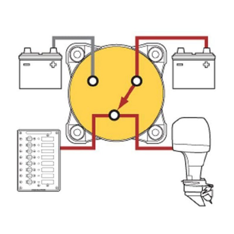 [TH]CXXIII4 Position 32V 350 Amp ESeries Boat Dual Battery Isolator