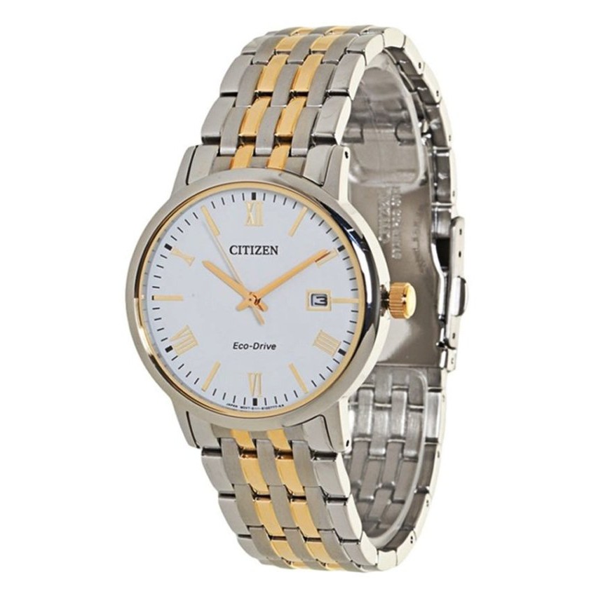 CITIZEN Eco-Drive Sapphire Ladies Watch Gold/Silver Stainless Strap EW1584-59A
